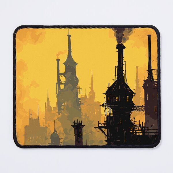 Item preview, Smokestack Skyline Silhouette - Steampunk Cityscape designed and sold by bapupa.