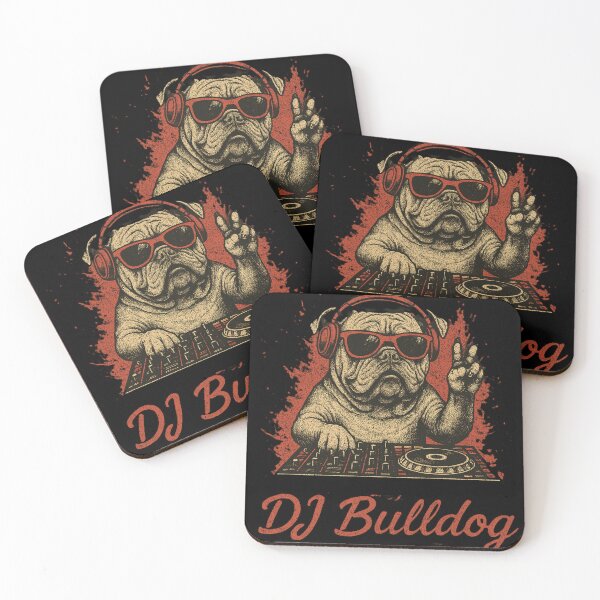 Artikelvorschau, DJ Bulldog Party Vibes entworfen und verkauft von Negisandeep studio.