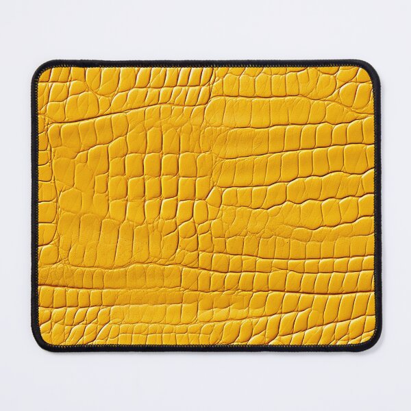 Item preview, Rounded Croc Scale Mustard Yellow Leather Photo Texture designed and sold by DigitaICraft.