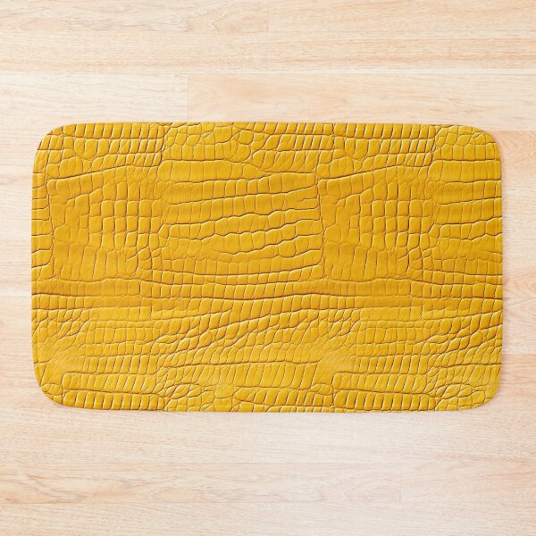 Item preview, Rounded Croc Scale Mustard Yellow Leather Photo Texture designed and sold by DigitaICraft.