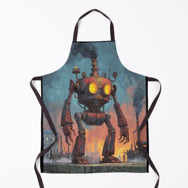 Item preview, Harbor Steam Engine Golem - Steampunk Robot designed and sold by bapupa.