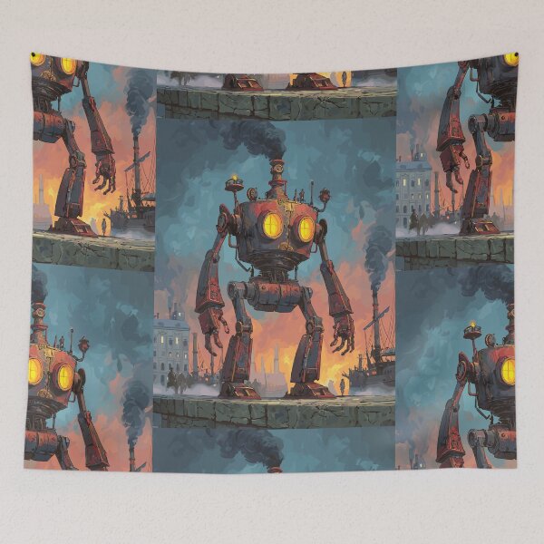 Item preview, Harbor Steam Engine Golem - Steampunk Robot designed and sold by bapupa.