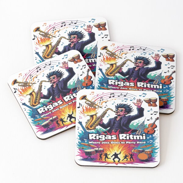 Item preview, Rigas Ritmi Jazz Festival T-Shirt – Saxophone Player Party Graphic Tee, Colorful Music Festival Shirt, Jazz Goes Party Hard Design designed and sold by Sushikidsntoddlers.