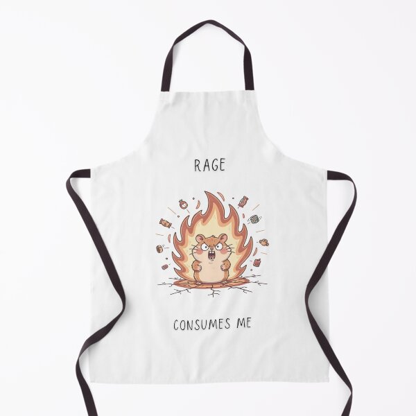 Item preview, Rage Consumes Me Funny Hamster Fire T-Shirt Chaotic Little Creatures designed and sold by Panom Suavichien.