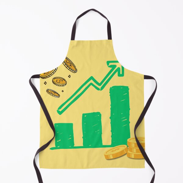 Item preview, Gold Coins Stock Market Growth Chart Illustration designed and sold by theboyjake.