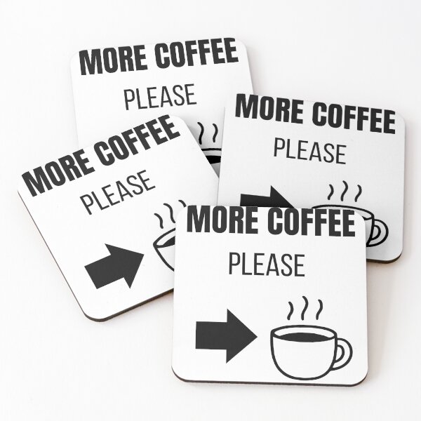 Item preview, More Coffee Please Funny Coffee Lover Minimalist T-Shirt designed and sold by VioletCreatives.