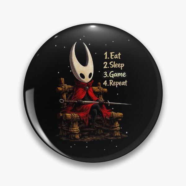 Item preview, Knight's Gaming Throne – Eat Sleep Game Repeat Hollow Knight Style designed and sold by Lukasz Kobylka.