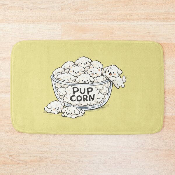 Item preview, Cute Pupcorn Puppies Design | Funny Dog Lover Gift | Kawaii Puppy Popcorn Art designed and sold by thesmilngnature.