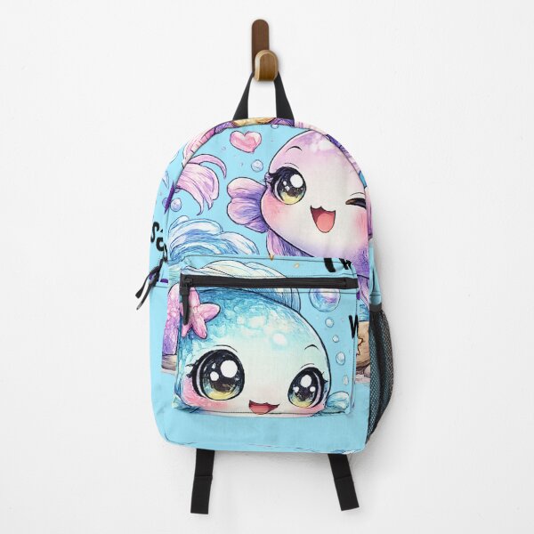 Item preview, Funny Cute Pisces Two Fish Big Eyes Kawaii Zodiac Cartoon Zero Worries designed and sold by StickyDelights.