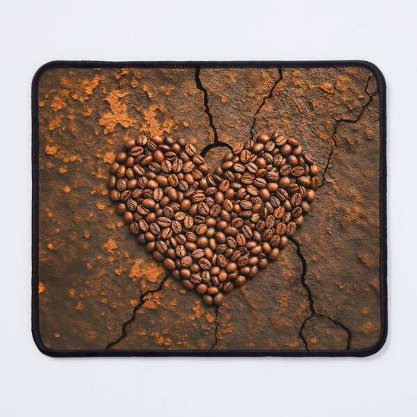 Item preview, Heart Made of Beans on Rustic Metal designed and sold by Marcu Ioachim.