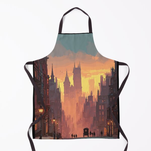Item preview, Golden Hour Over Old London - Victorian Steampunk City designed and sold by bapupa.