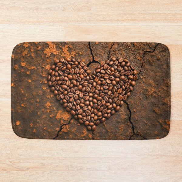 Item preview, Heart Made of Beans on Rustic Metal designed and sold by Marcu Ioachim.