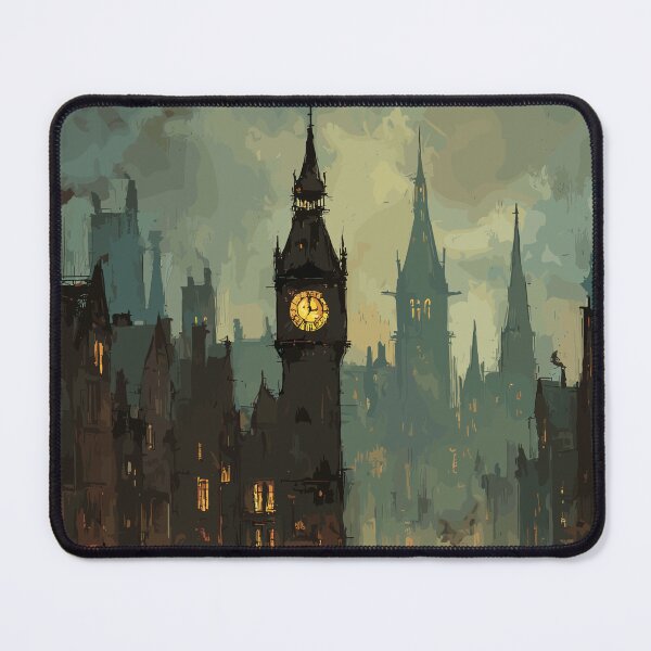 Item preview, Midnight Fog at Big Ben - Victorian Steampunk City designed and sold by bapupa.