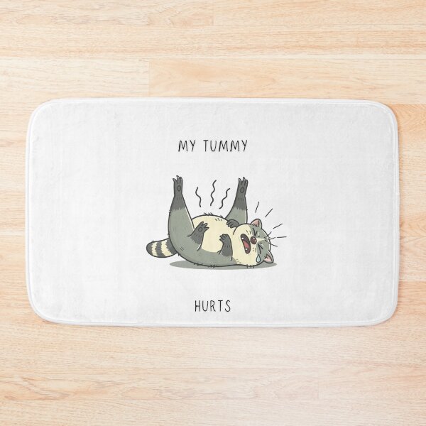 Item preview, My Tummy Hurts Funny Raccoon T-Shirt Chaotic Little Creatures designed and sold by Panom Suavichien.