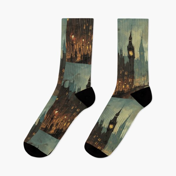 Item preview, Midnight Fog at Big Ben - Victorian Steampunk City designed and sold by bapupa.