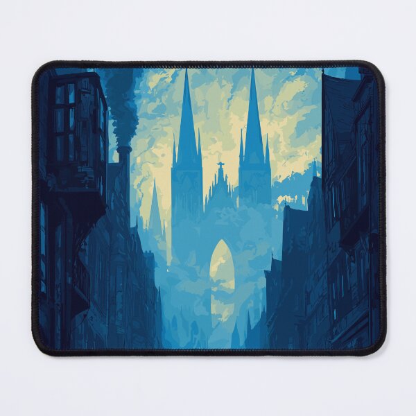 Item preview, Blue Twilight Steampunk Alley - Victorian Steampunk City designed and sold by bapupa.
