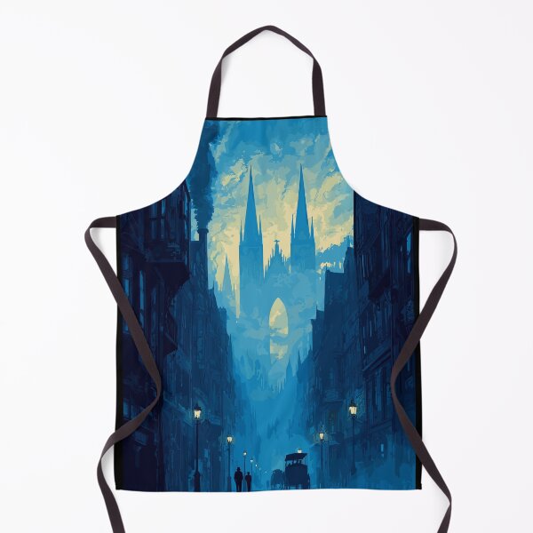 Item preview, Blue Twilight Steampunk Alley - Victorian Steampunk City designed and sold by bapupa.