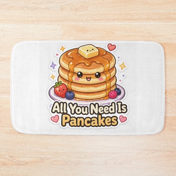 Item preview, All You Need Is Pancakes Sticker – Cute Breakfast Stack designed and sold by InkWanderStudio.