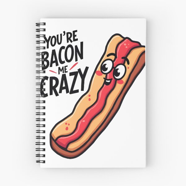 Item preview, Youre Bacon Me Crazy Funny Kawaii Bacon Food Pun designed and sold by LunaPixelStudio.