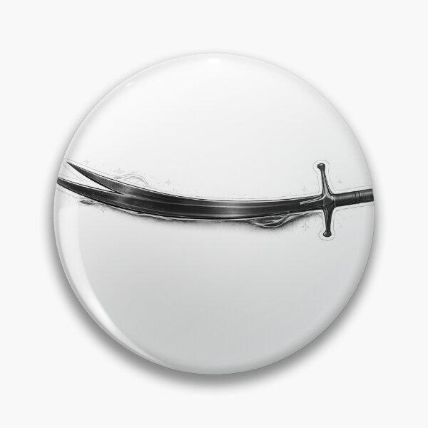 Item preview, Black Zulfiqar Sword Minimal Design designed and sold by rajaansariT.