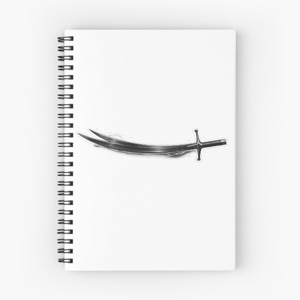 Item preview, Black Zulfiqar Sword Minimal Design designed and sold by rajaansariT.