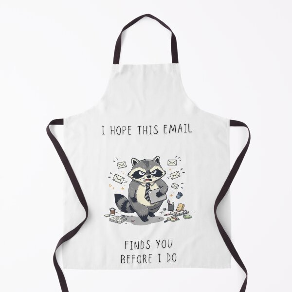 Item preview, I Hope This Email Finds You Before I Do Funny Raccoon Office T-Shirt designed and sold by Panom Suavichien.