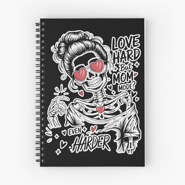 Item preview, Goth Mom Mode Funny Skeleton Love Hard But Mom Mode Even Harder Dark Humor Design designed and sold by Ladys-Gents.