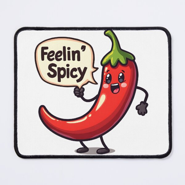 Item preview, Feelin Spicy Funny Kawaii Chili Pepper Pun designed and sold by LunaPixelStudio.