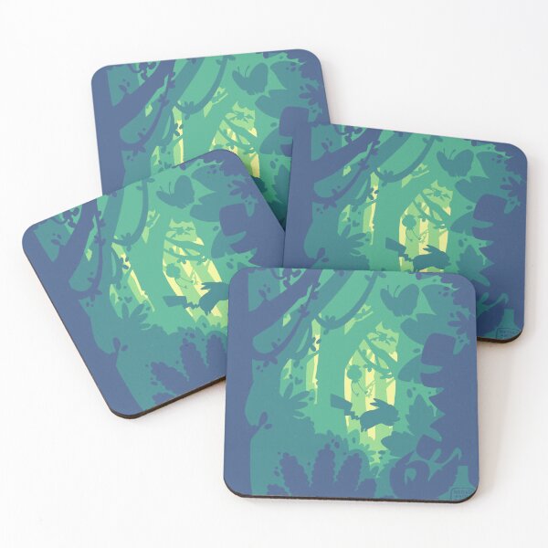 Item preview, Colorful Jungle Silhouette Monsters designed and sold by SketchesWSara.