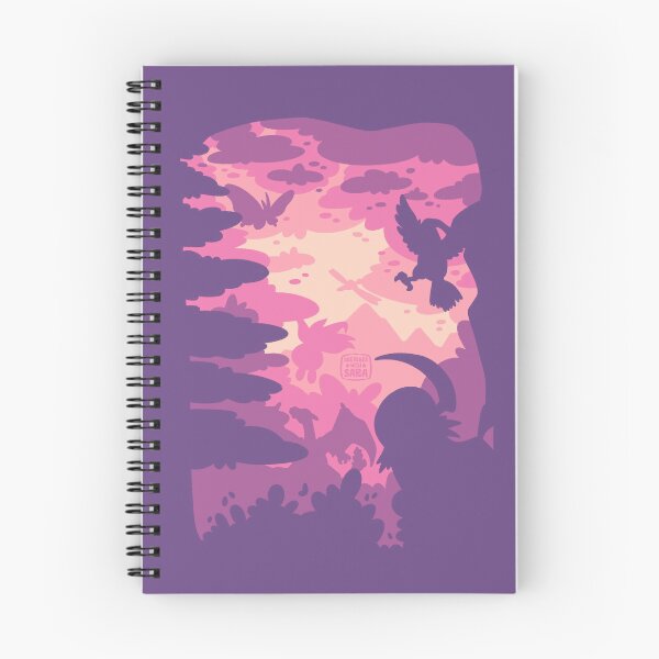 Item preview, Purple Pink Mountain Silhouette Monsters designed and sold by SketchesWSara.