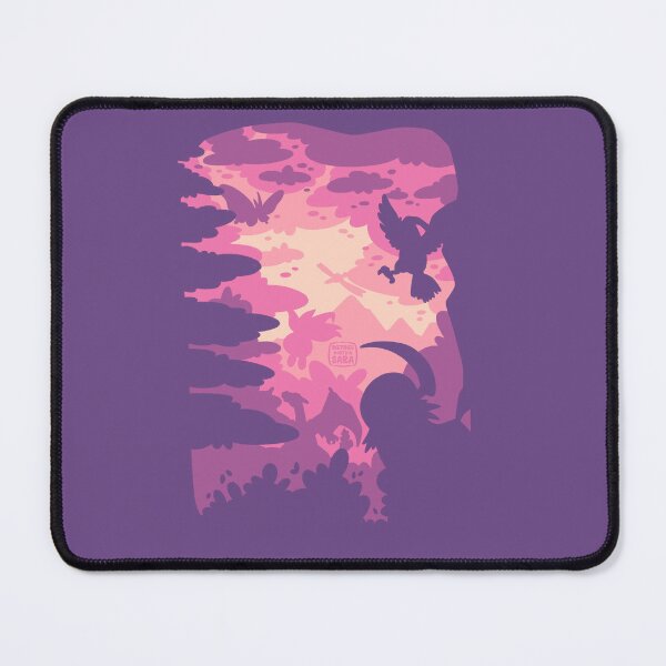 Item preview, Purple Pink Mountain Silhouette Monsters designed and sold by SketchesWSara.