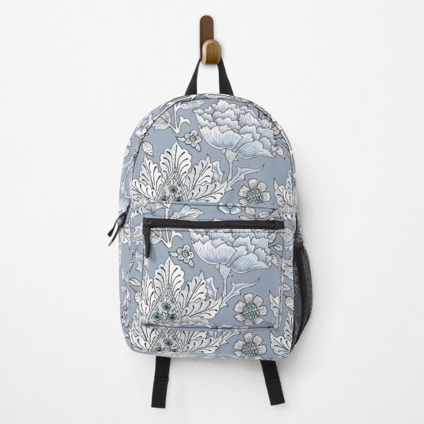 Item preview, William Morris 'Windrush' inspired LARGE Pattern - Blue Grey designed and sold by Wild Thistle Art.