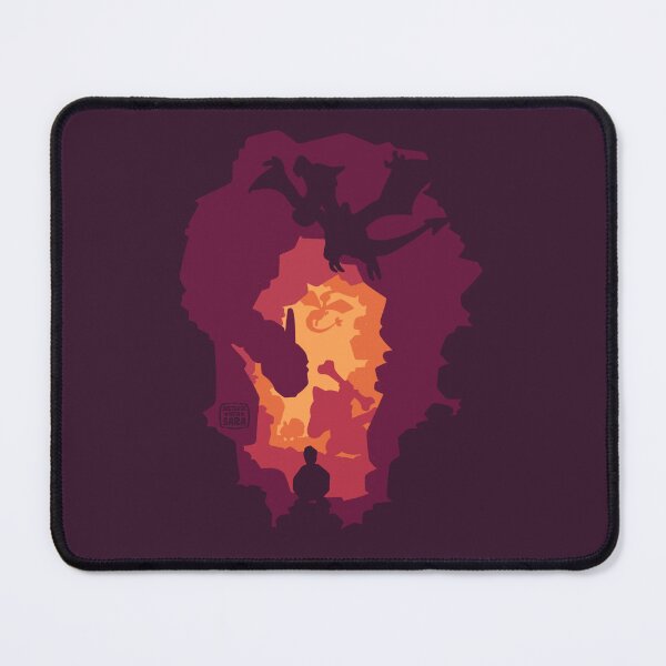 Item preview, Fiery Red Rocky Cave Silhouette Monsters designed and sold by SketchesWSara.
