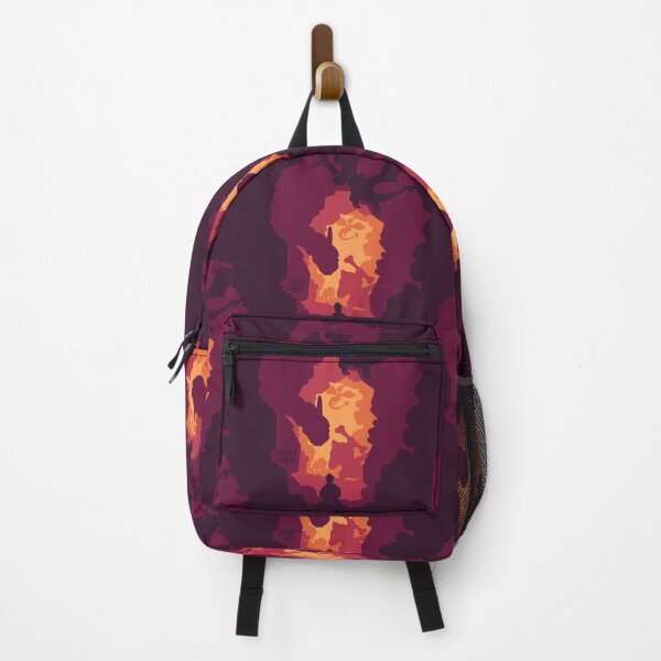 Item preview, Fiery Red Rocky Cave Silhouette Monsters designed and sold by SketchesWSara.