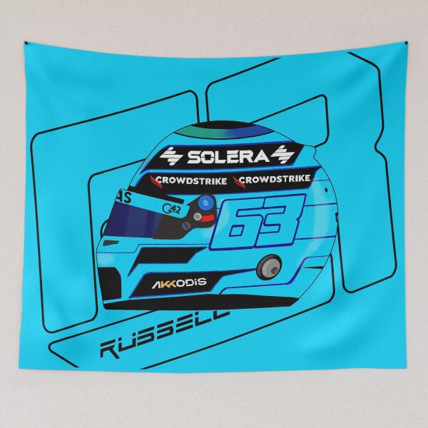 Item preview, George Russell F1 2026 Helmet Design  designed and sold by Pink Polar F1.