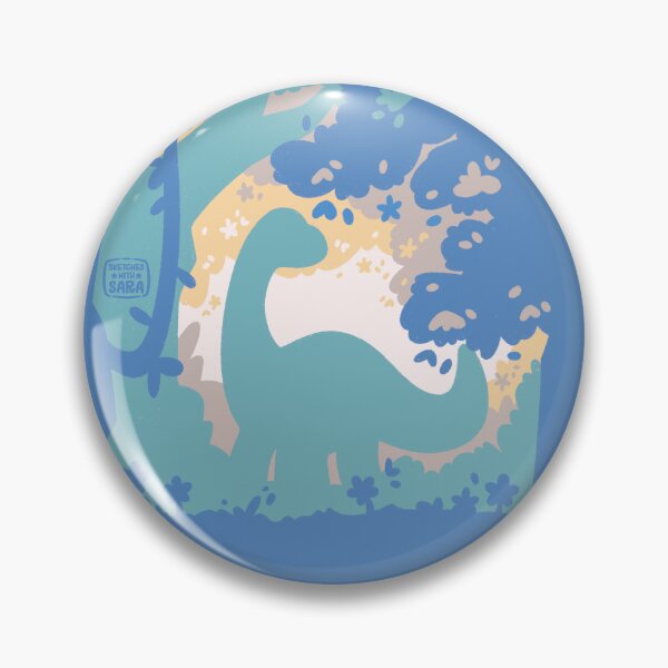 Item preview, Brontosaurus in the Flowery Jungle Silhouette Art designed and sold by SketchesWSara.