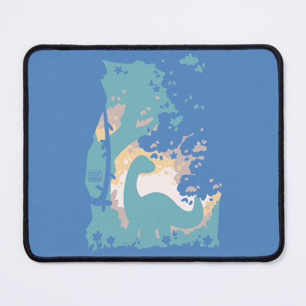 Item preview, Brontosaurus in the Flowery Jungle Silhouette Art designed and sold by SketchesWSara.