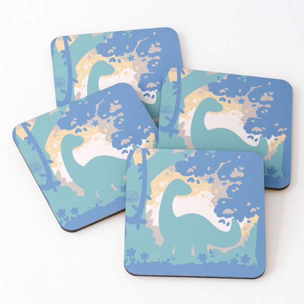 Item preview, Brontosaurus in the Flowery Jungle Silhouette Art designed and sold by SketchesWSara.