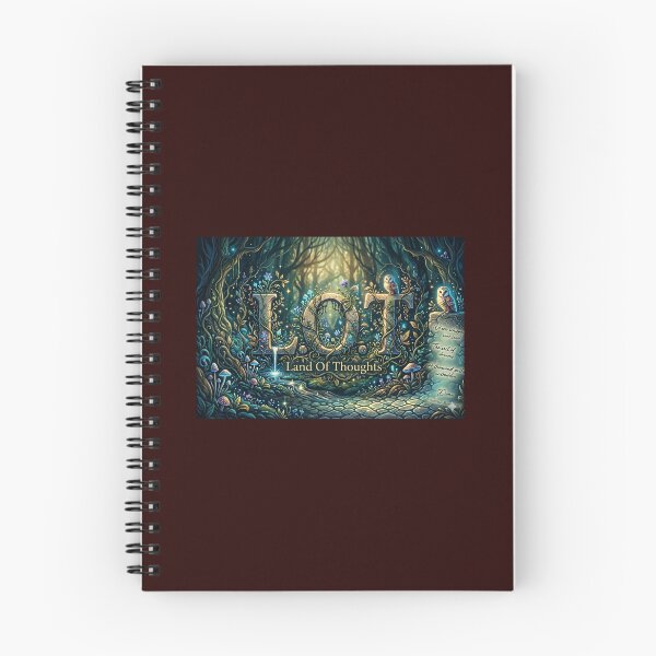 Item preview, L.O.T. Land Of Thoughts - Mystical Garden Poetic Hardcover Journal designed and sold by Wizardonashop.