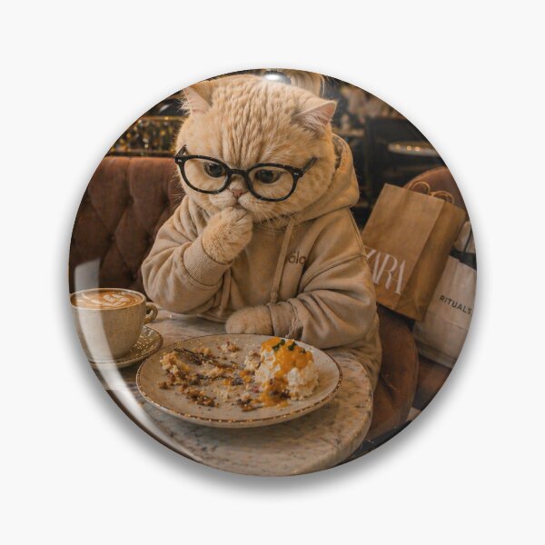 Item preview, Just One More Bite Cat – Relatable Aesthetic designed and sold by LovelyCatGalaxy.