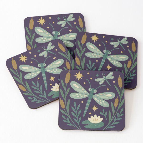 Item preview, ✨ Botanical Dance of Dragonflies and Stars ✨ designed and sold by ChirpInc.