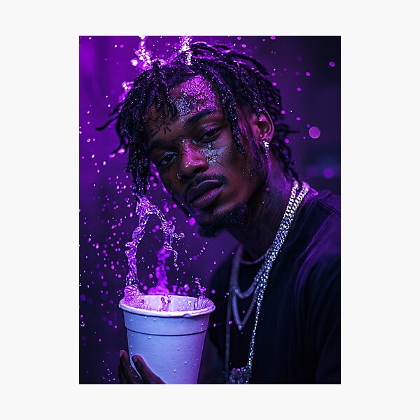 Item preview, Playboi Carti Cinematic Purple Splash designed and sold by WockWave.