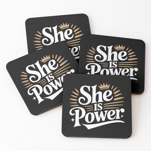 Item preview, She Is Power – Strong Women Empowerment Typography Design designed and sold by ABLAT-CREATIONS.