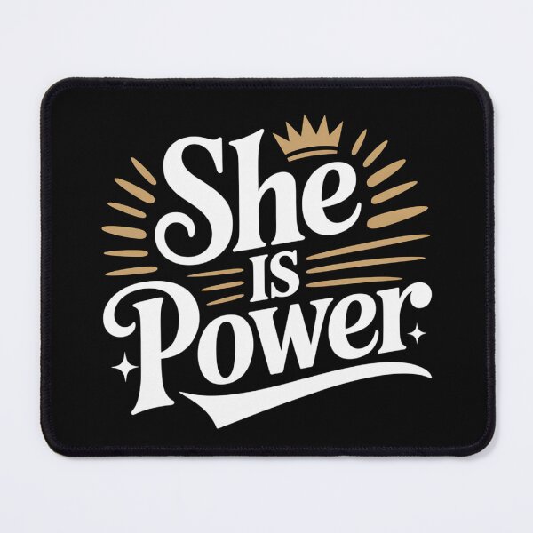 Item preview, She Is Power – Strong Women Empowerment Typography Design designed and sold by ABLAT-CREATIONS.