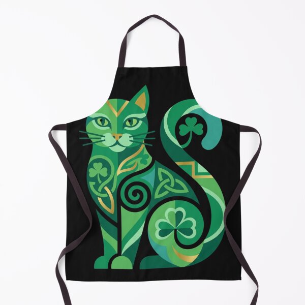Item preview, Lucky Shamrock Cat Art designed and sold by ronchoi123.