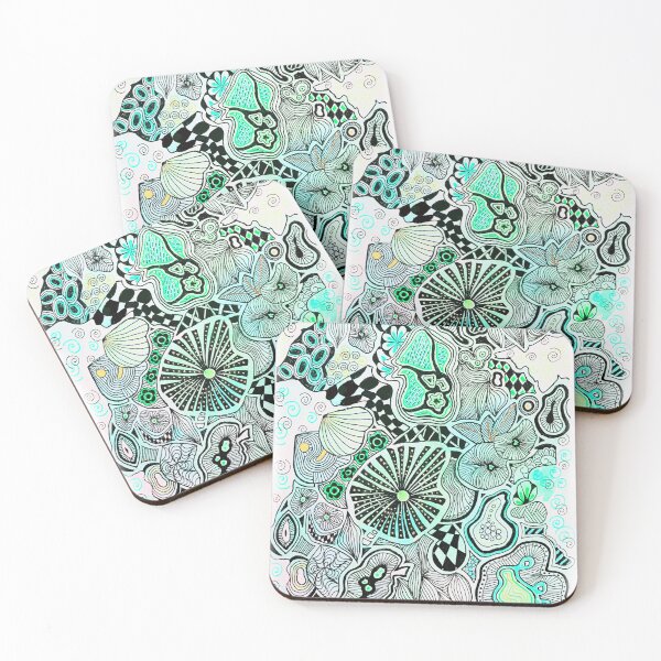 Item preview, Algorithm of a Favourite Colour - Jade designed and sold by Wild Thistle Art.