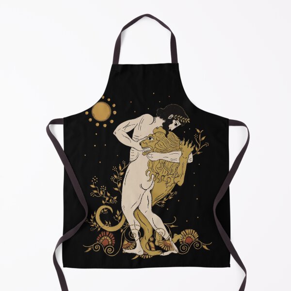 Item preview, Heracles vs Nemean Lion Illustration – Greek Mythology Art, Labors of Hercules, Ancient Greece Artwork designed and sold by Ancient-Tales.