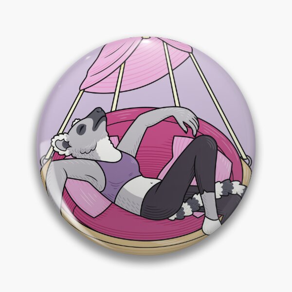 Item preview, Lemur relaxing in hanging chair designed and sold by selkaycik.