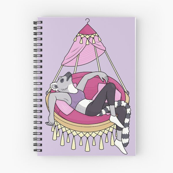 Item preview, Lemur relaxing in hanging chair designed and sold by selkaycik.