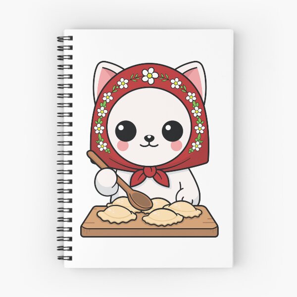 Item preview, Cute Slavic Babushka Cat Making Pierogi designed and sold by Found Dream.